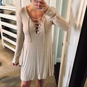 boutique lace up dress. Good for maternity.